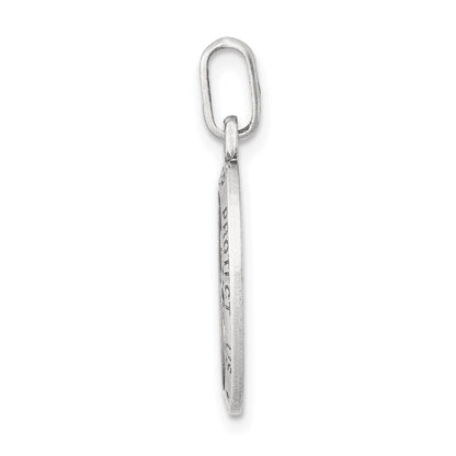 Sterlingsilber Antikisiert St. Christopher Medaille