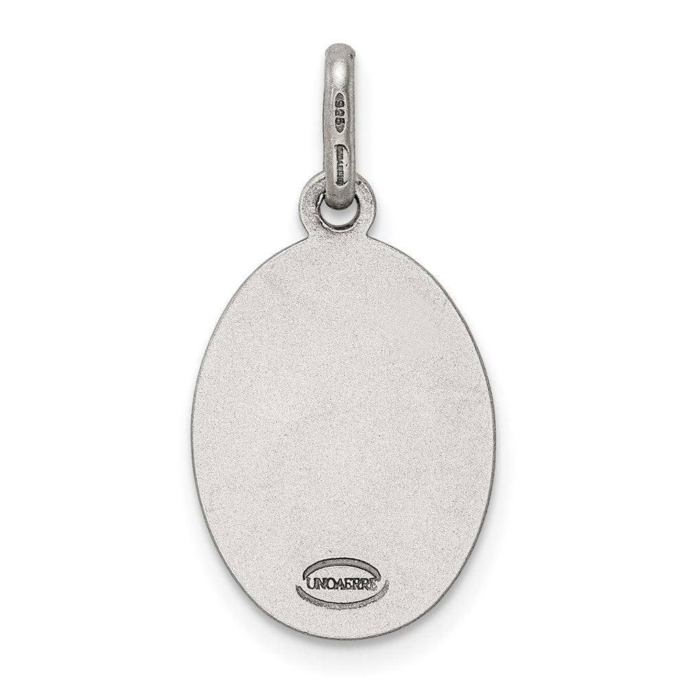 Sterlingsilber Antikisiert St. Christopher Medaille