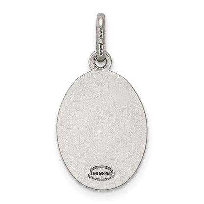 Sterlingsilber Antikisiert St. Christopher Medaille