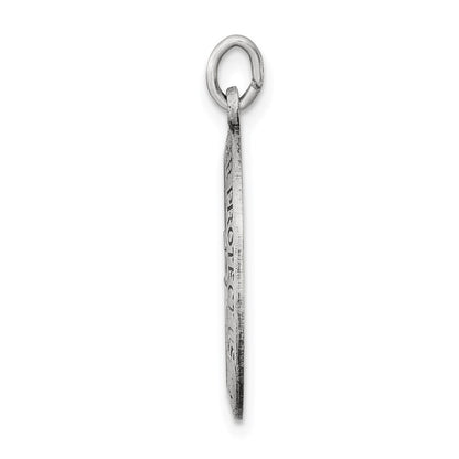 Sterlingsilber Antikisiert St. Christopher Medaille
