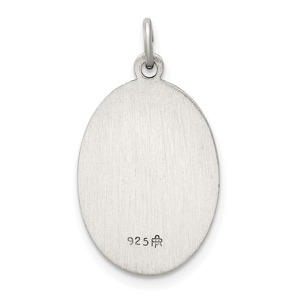Sterlingsilber Antikisiert St. Christopher Medaille