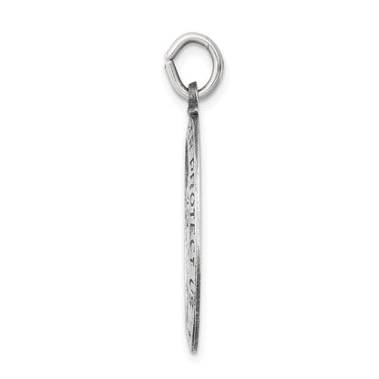Sterlingsilber Antikisiert St. Christopher Medaille