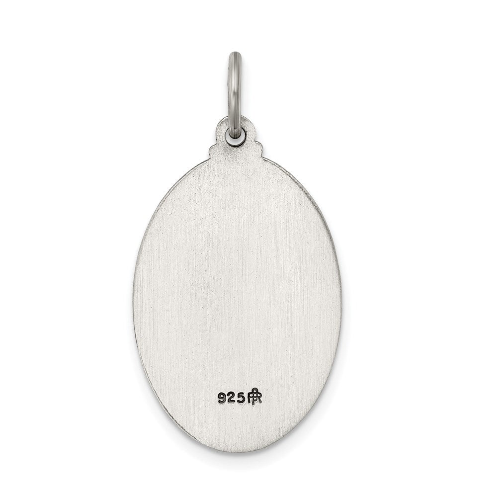 Sterlingsilber Antikisiert St. Christopher Medaille