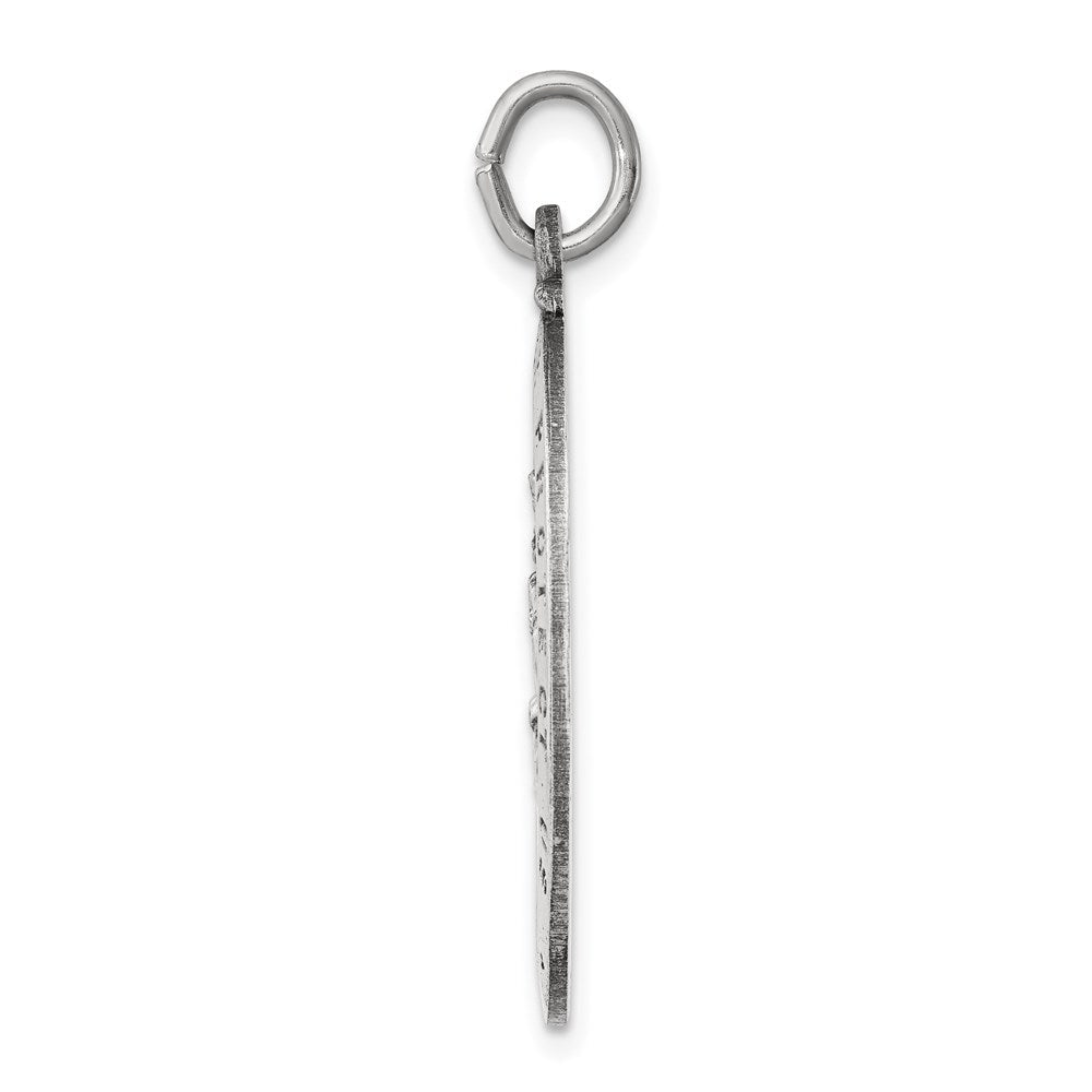Sterlingsilber Antikisiert St. Christopher Medaille