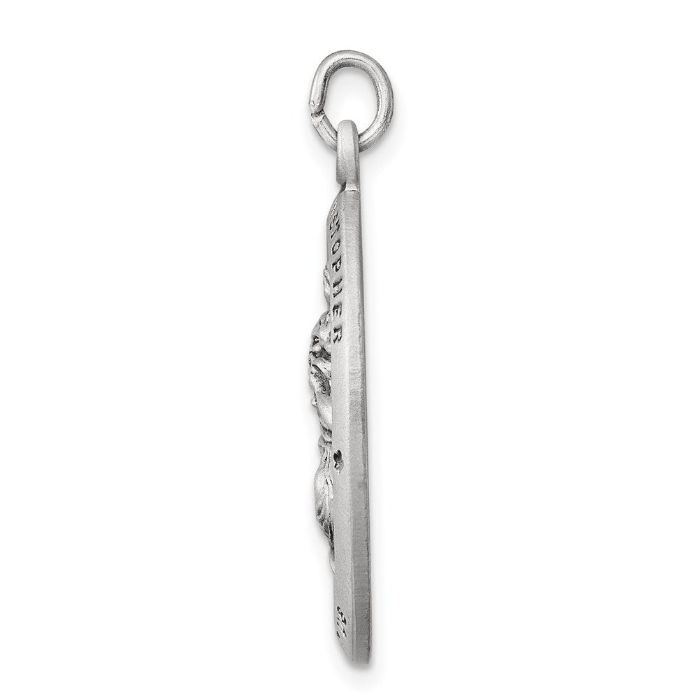 Sterlingsilber Antikisiert St. Christopher Medaille