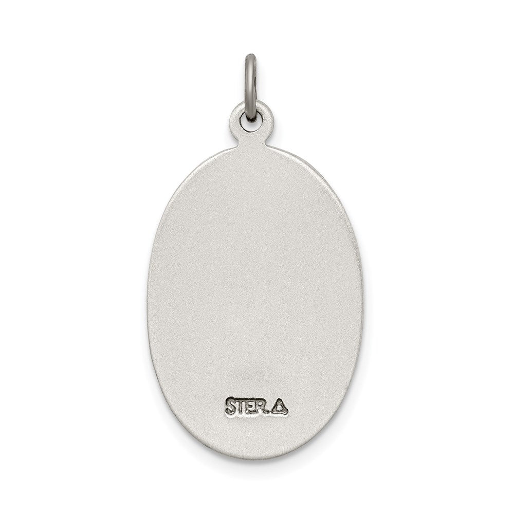 Sterlingsilber Antikisiert St. Christopher Medaille