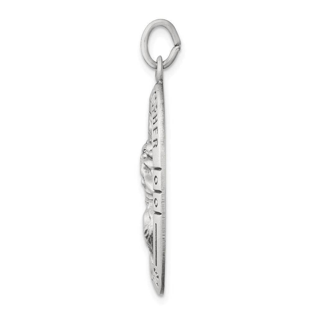 Sterlingsilber Antikisiert St. Christopher Medaille