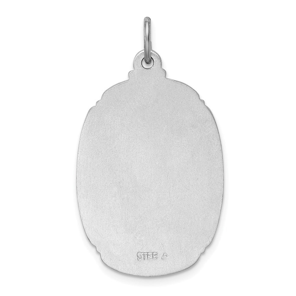 Sterlingsilber Rhodiniert St. Christopher Medaille