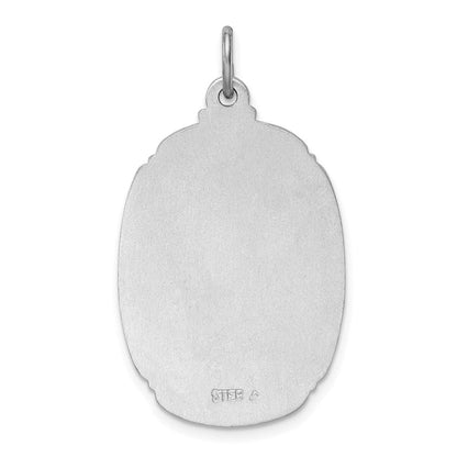 Sterlingsilber Rhodiniert St. Christopher Medaille