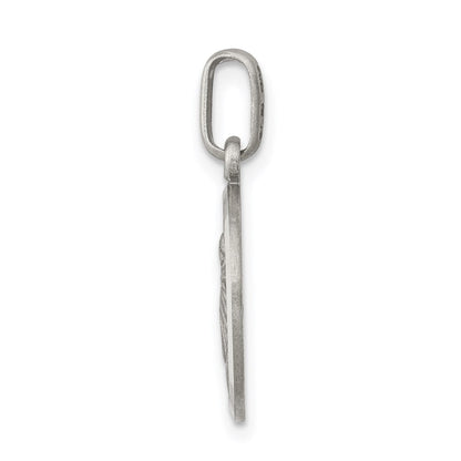Sterlingsilber Antikisiert Saint Anthony Medaille