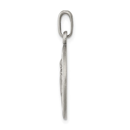 Sterlingsilber Antikisiert Saint Anthony Medaille