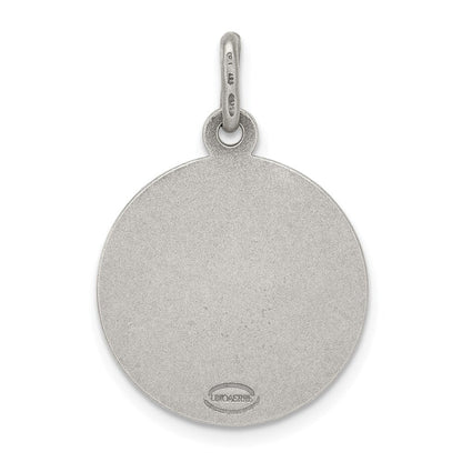 Sterlingsilber Antikisiert Saint Anthony Medaille