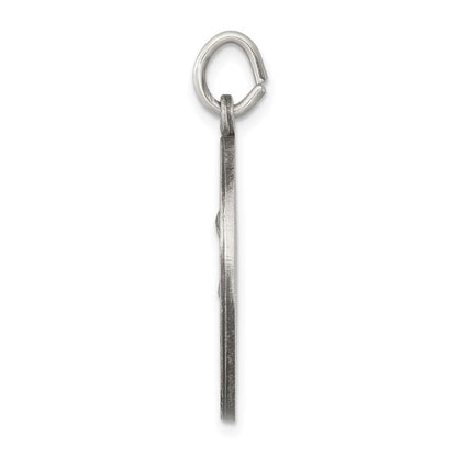 Sterlingsilber Antikisiert Saint Anthony Medaille