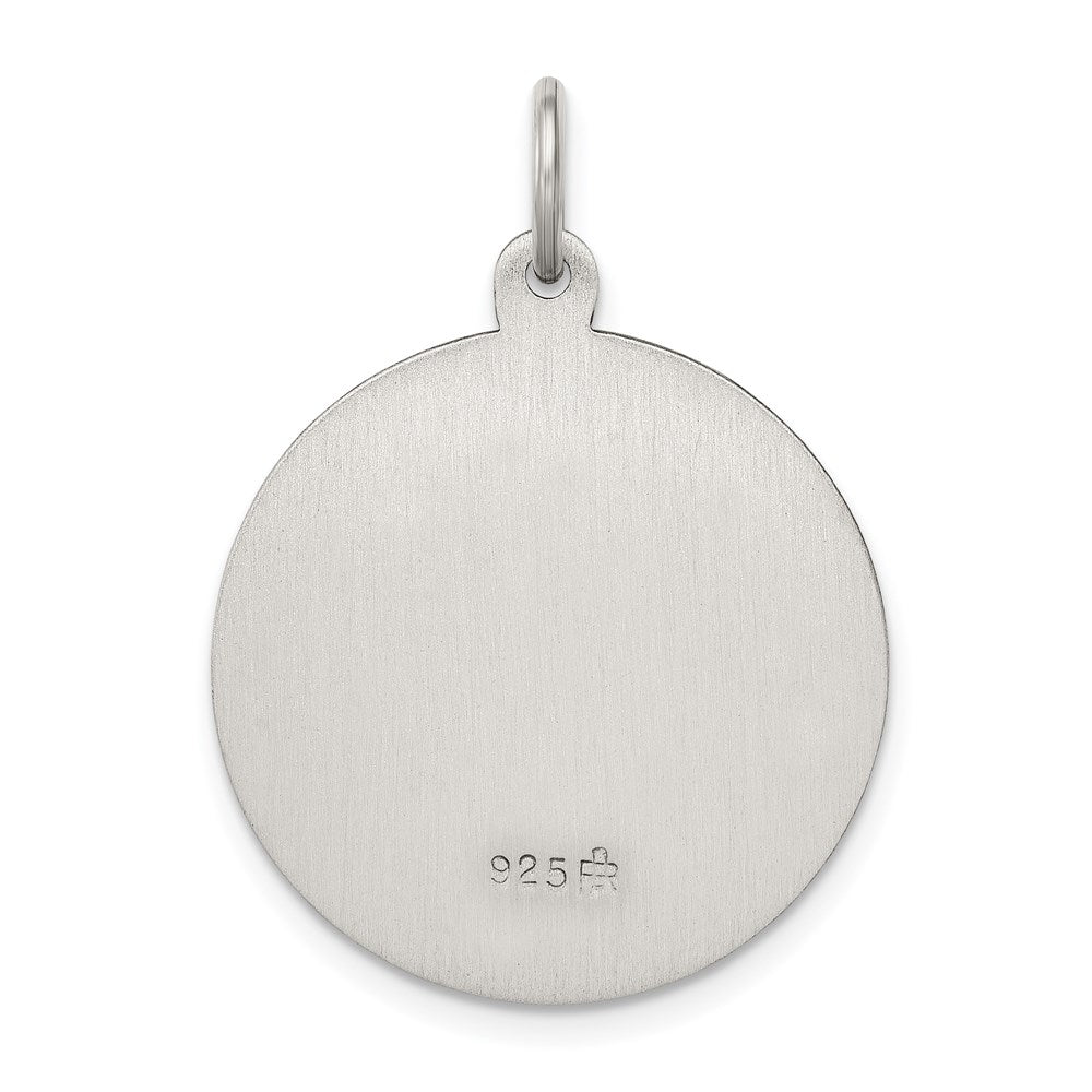 Sterlingsilber Antikisiert Saint Anthony Medaille