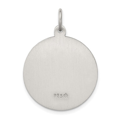 Sterlingsilber Antikisiert Saint Anthony Medaille