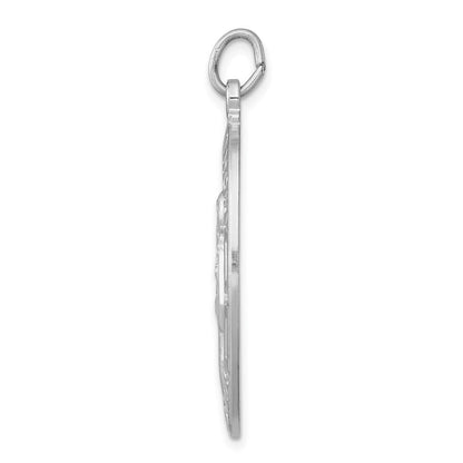 Sterlingsilber Rhodiniert St. Anthony Medaille