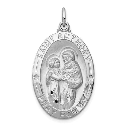 Sterlingsilber Rhodiniert St. Anthony Medaille