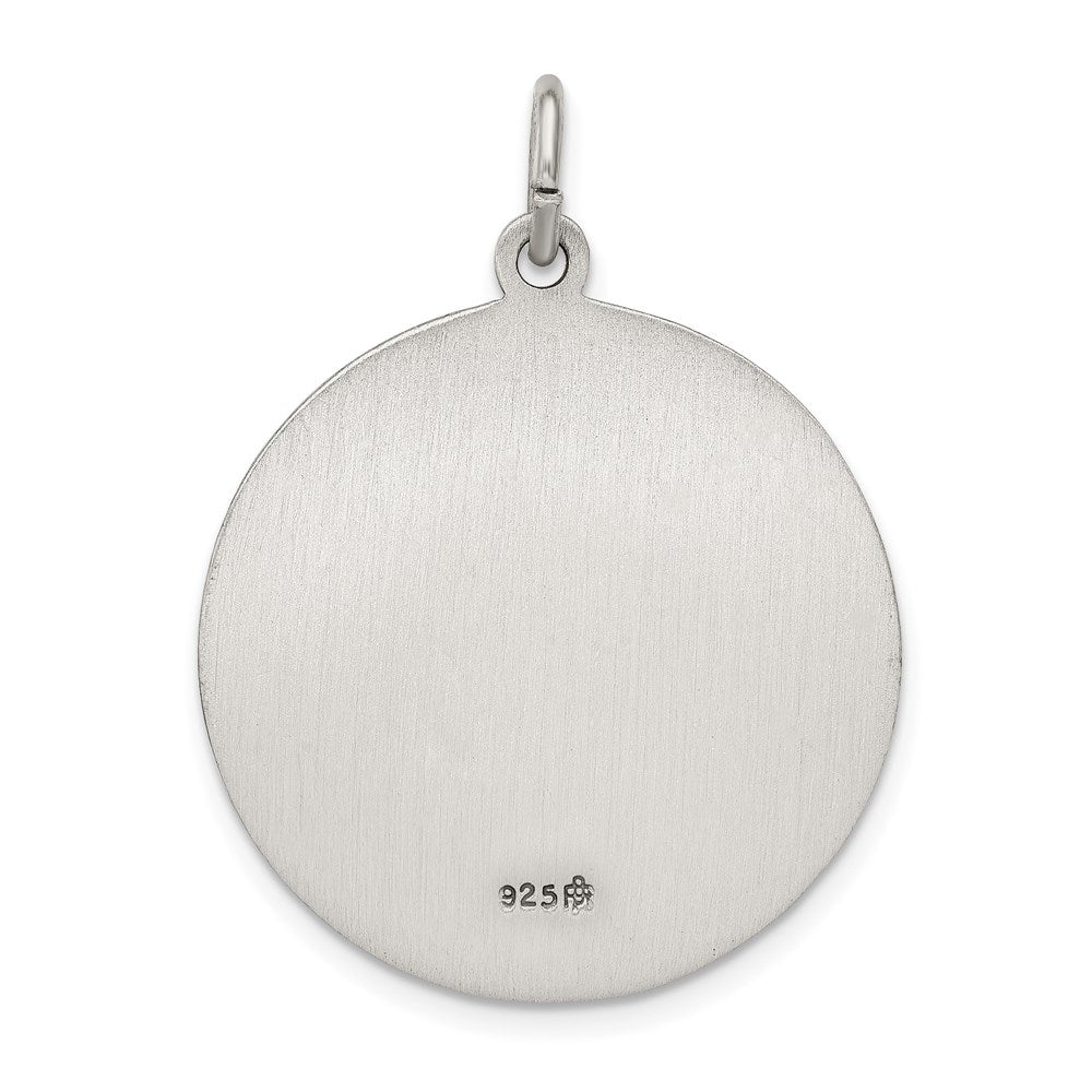 Sterlingsilber Antikisiert Saint Anthony Medaille