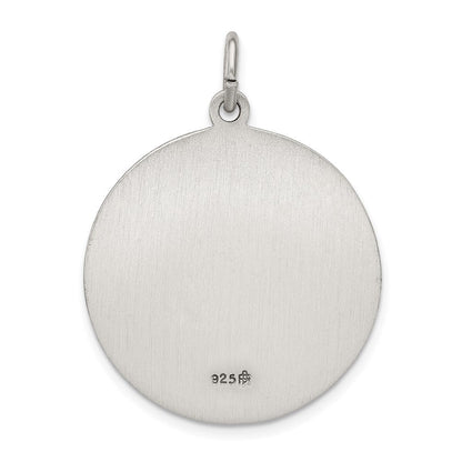 Sterlingsilber Antikisiert Saint Anthony Medaille