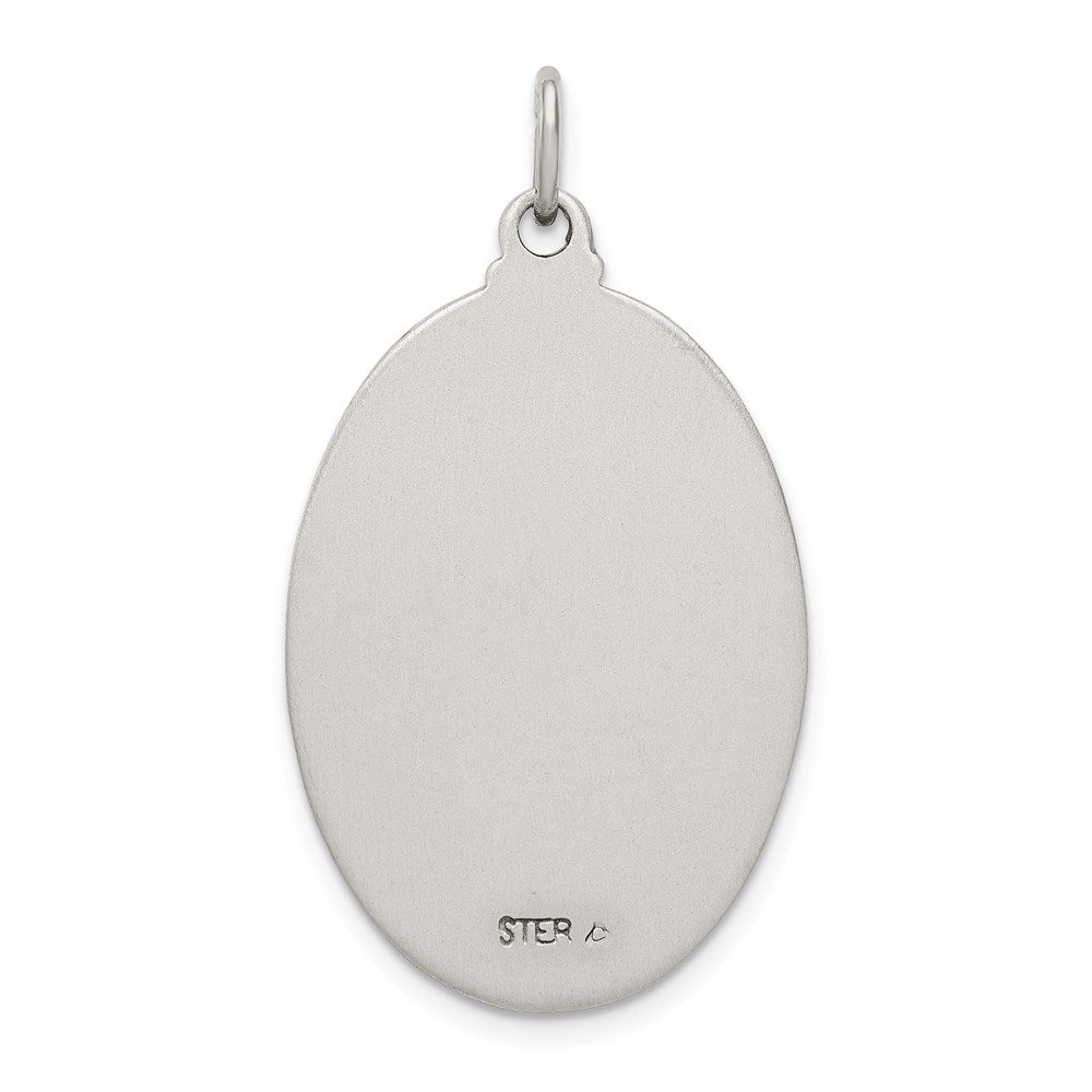 Sterlingsilber Antikisiert Saint Anthony Medaille