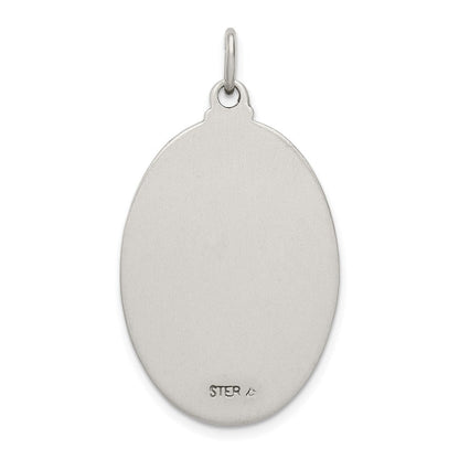 Sterlingsilber Antikisiert Saint Anthony Medaille