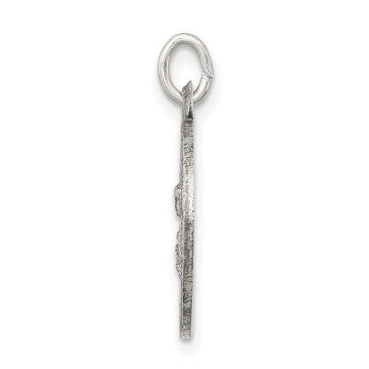Sterlingsilber Antikisiert Saint Barbara Medaille
