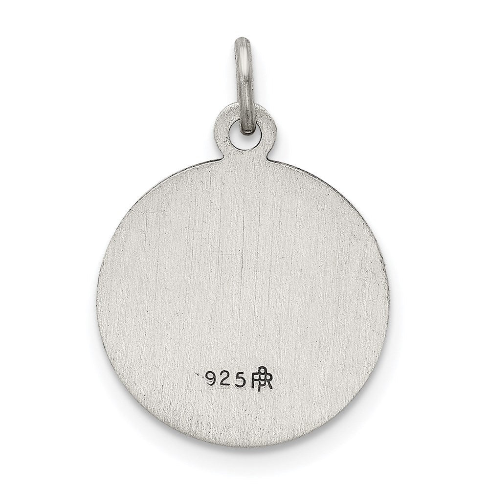 Sterlingsilber Antikisiert Saint Barbara Medaille
