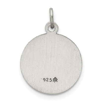Sterlingsilber Antikisiert Saint Barbara Medaille