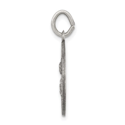 Sterlingsilber Antikisiert St. Barbara Medaille