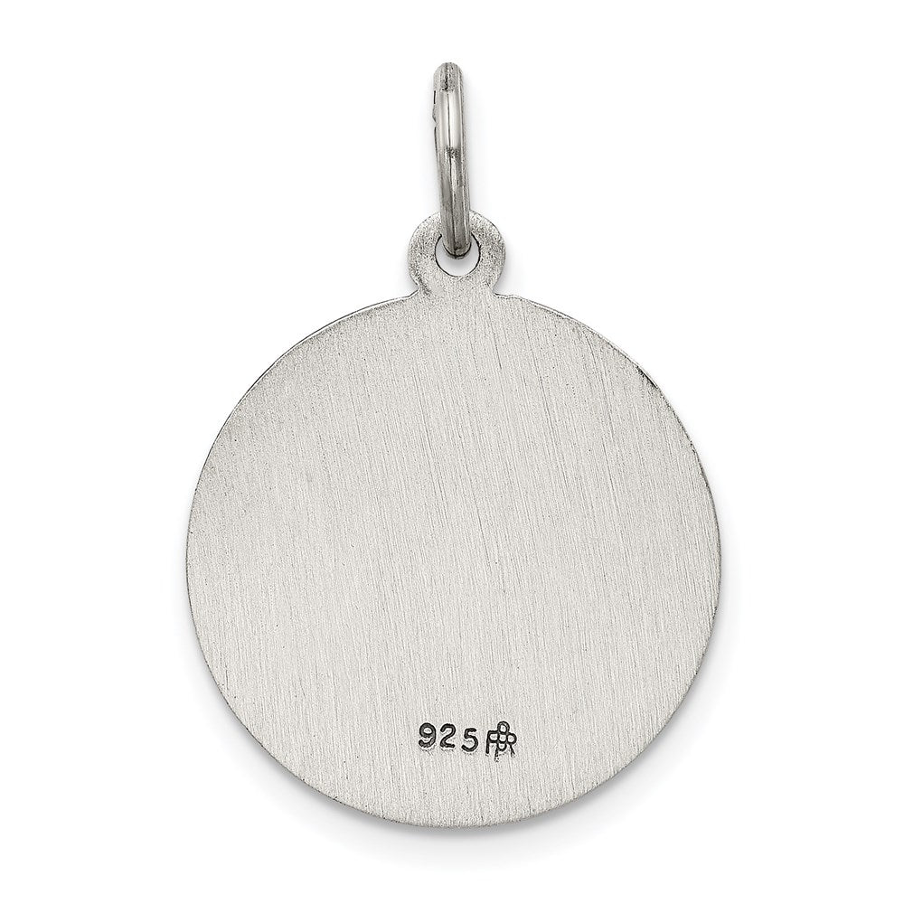 Sterlingsilber Antikisiert St. Barbara Medaille