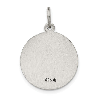 Sterlingsilber Antikisiert St. Barbara Medaille
