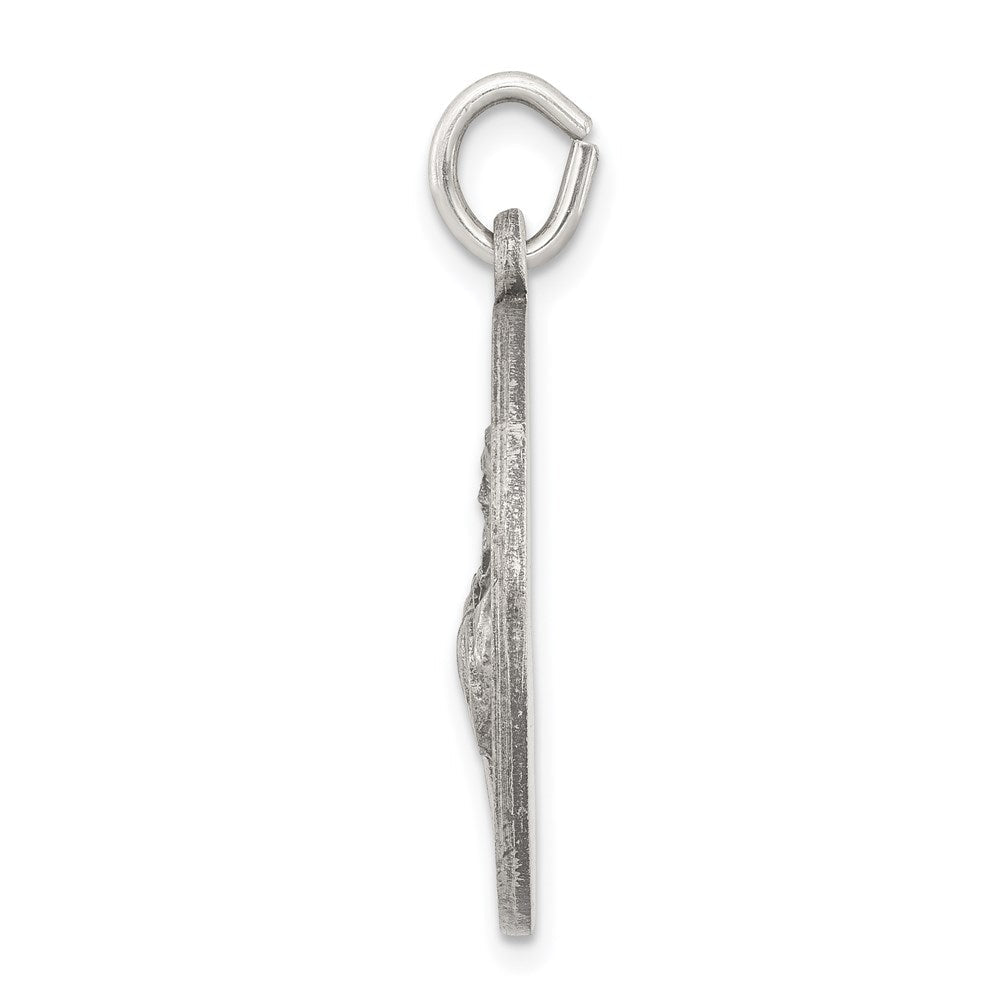 Sterlingsilber Antikisiert Saint Franziskus Of Assisi Medaille