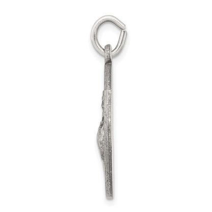 Sterlingsilber Antikisiert Saint Franziskus Of Assisi Medaille