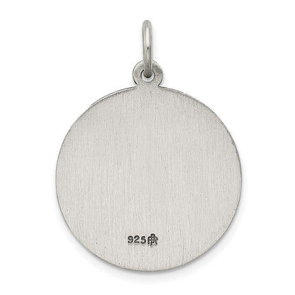Sterlingsilber Antikisiert Saint Franziskus Of Assisi Medaille