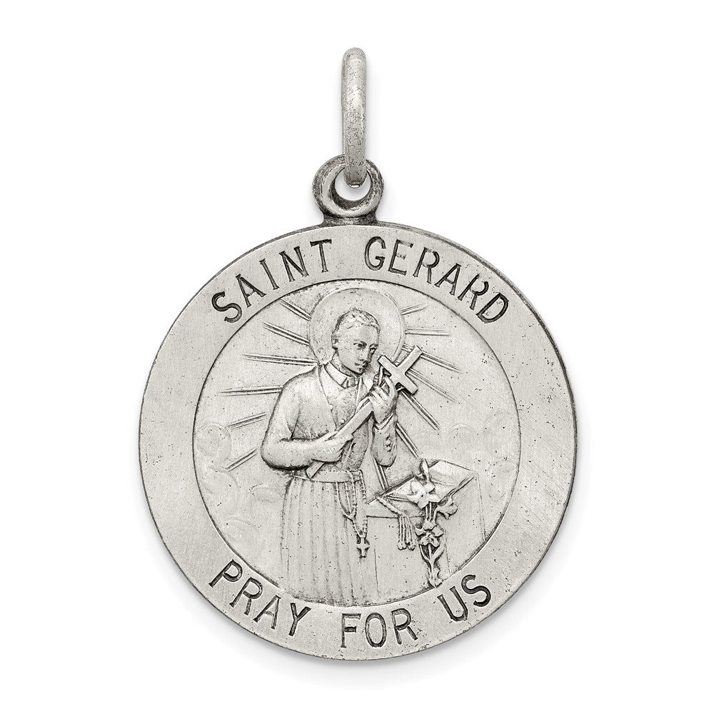 Sterlingsilber Antikisiert Saint Gerard Medaille