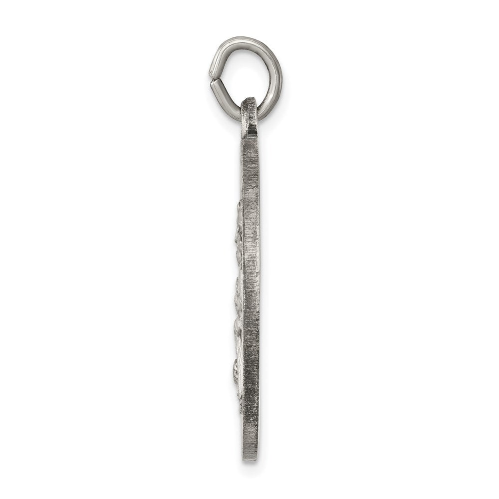 Sterlingsilber Antikisiert Saint Joseph Medaille