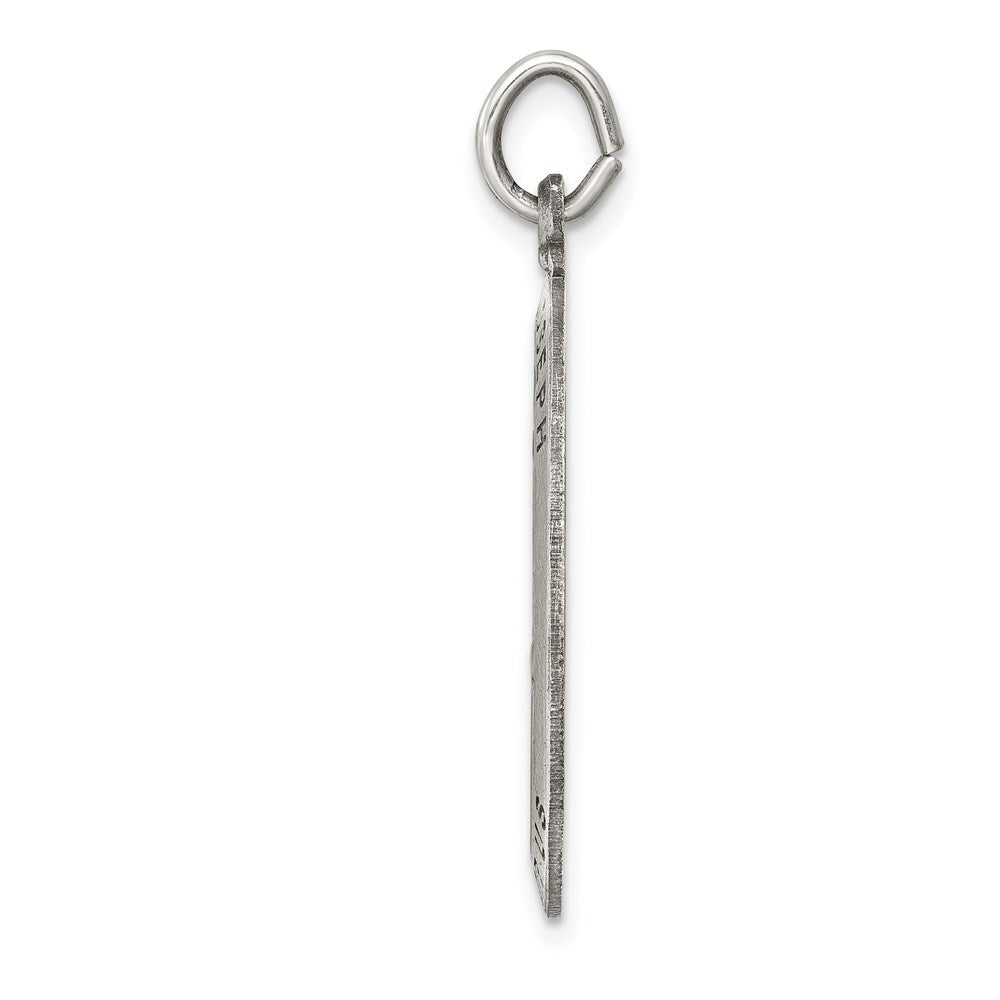 Sterlingsilber Antikisiert Saint Joseph Medaille