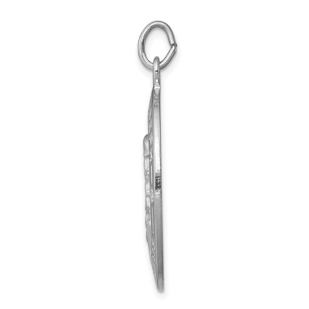 Sterlingsilber Rhodiniert St. Joseph Medaille