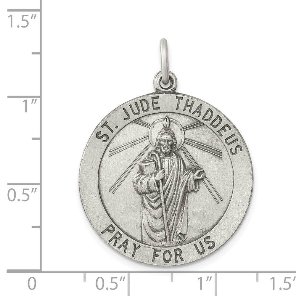 Sterlingsilber Antikisiert St. Jude Thaddeus Medaille