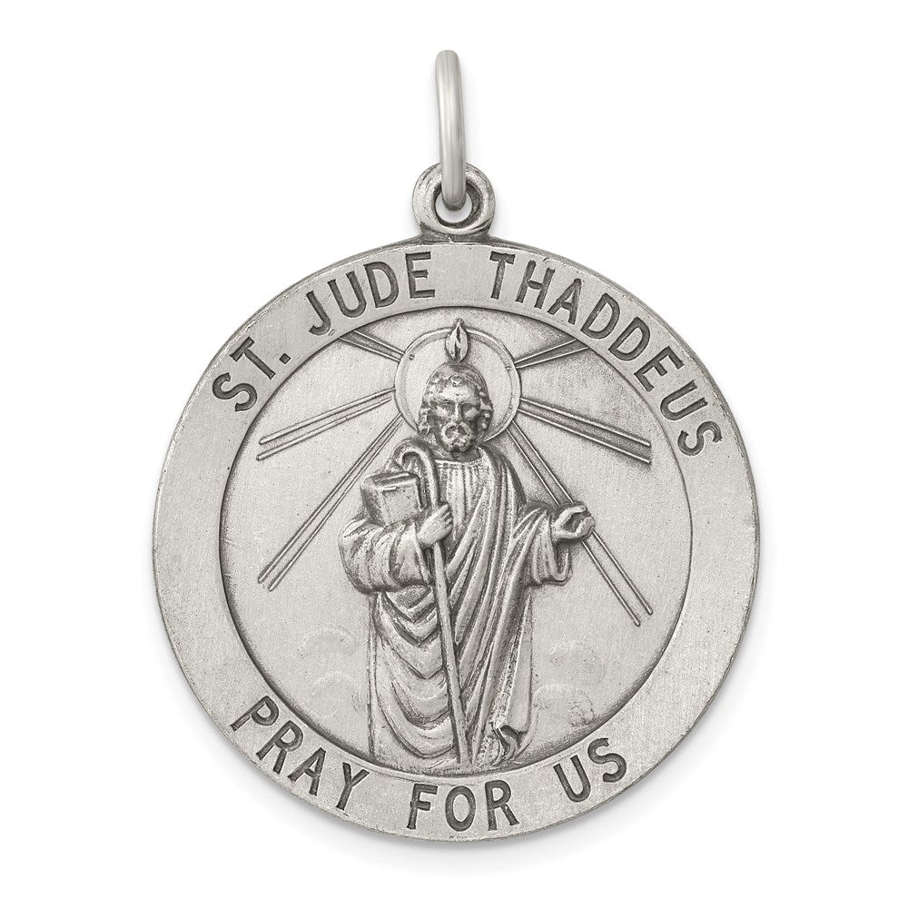 Sterlingsilber Antikisiert St. Jude Thaddeus Medaille