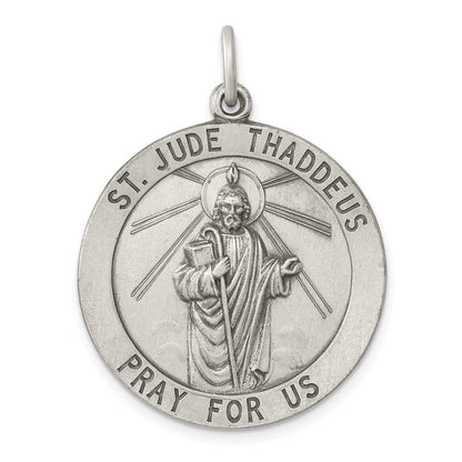 Sterlingsilber Antikisiert St. Jude Thaddeus Medaille