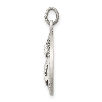 Sterlingsilber Antikisiert Saint Jude Thaddeus Medaille