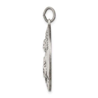 Sterlingsilber Antikisiert Saint Jude Thaddeus Medaille