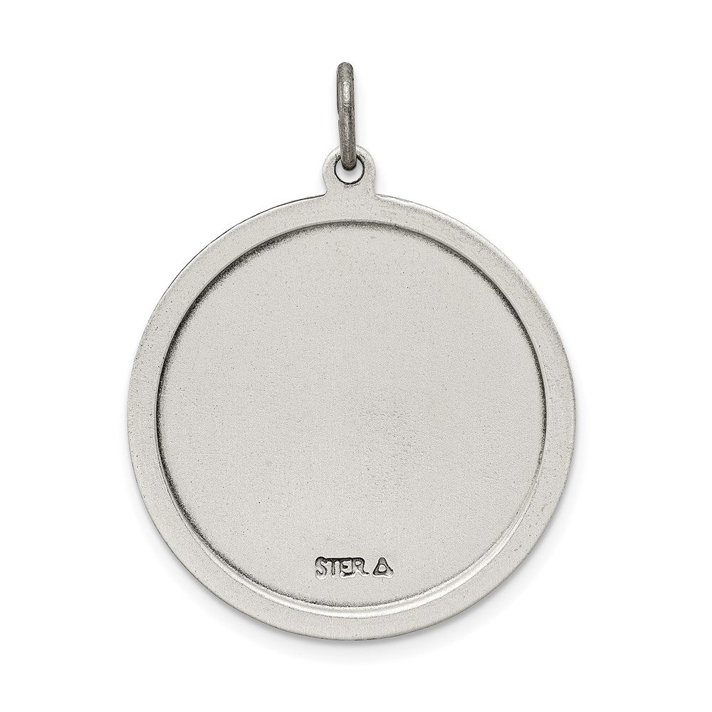 Sterlingsilber Antikisiert Saint Jude Thaddeus Medaille