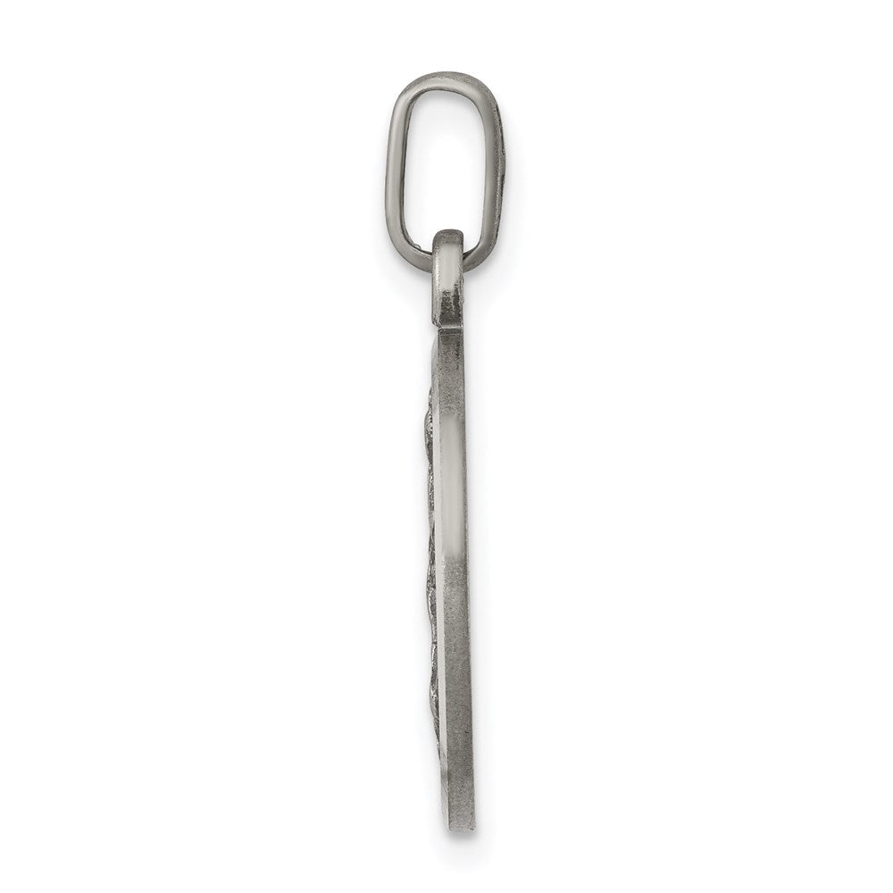 Sterlingsilber Antikisiert Saint Michael Medaille