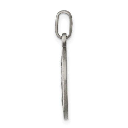 Sterlingsilber Antikisiert Saint Michael Medaille