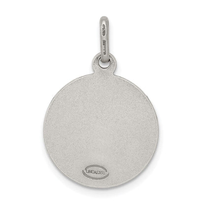 Sterlingsilber Antikisiert Saint Michael Medaille