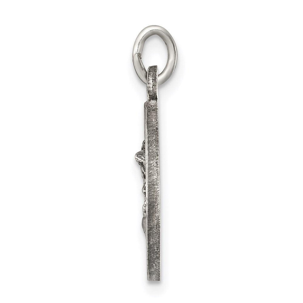 Sterlingsilber Antikisiert Saint Michael Medaille