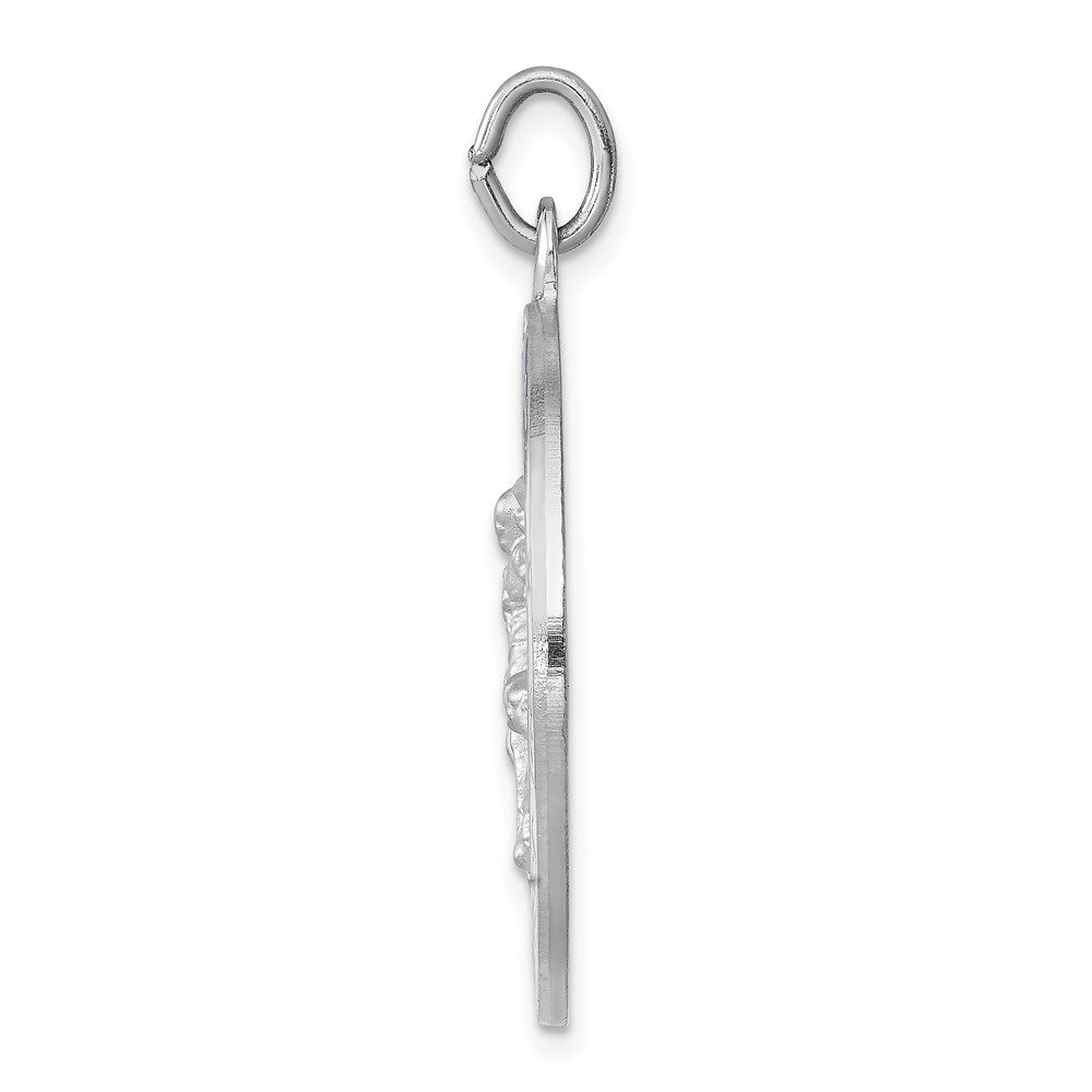 Sterlingsilber Rhodiniert Emailliert Saint Michael Medaille
