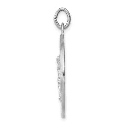 Sterlingsilber Rhodiniert Emailliert Saint Michael Medaille